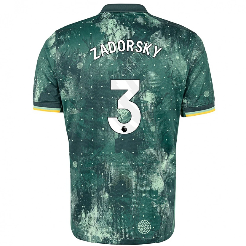 Danxen Hombre Camiseta Shelina Zadorsky #3 Verde Menta Equipación Tercera 2024/25 La Camisa México
