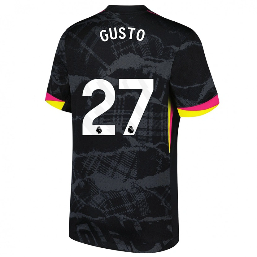 Danxen Hombre Camiseta Malo Gusto #27 Negro Rosa Equipación Tercera 2024/25 La Camisa México
