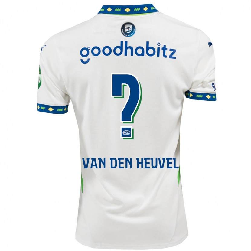 Danxen Hombre Camiseta Tim Van Den Heuvel #0 Blanco Azul Oscuro Equipación Tercera 2024/25 La Camisa México