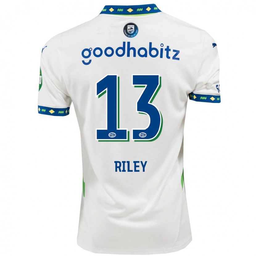 Danxen Hombre Camiseta Indiah-Paige Riley #13 Blanco Azul Oscuro Equipación Tercera 2024/25 La Camisa México