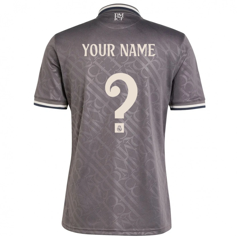 Danxen Hombre Camiseta Su Nombre #0 Carbón Equipación Tercera 2024/25 La Camisa México