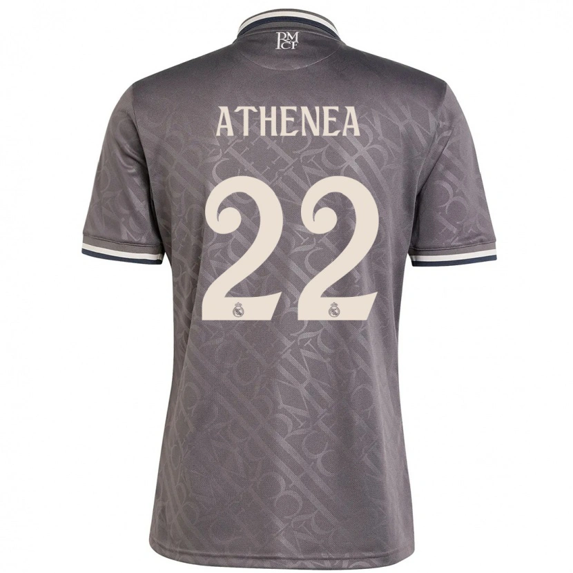 Danxen Hombre Camiseta Athenea Del Castillo #22 Carbón Equipación Tercera 2024/25 La Camisa México