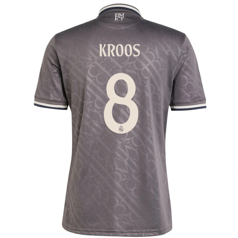 Danxen Hombre Camiseta Toni Kroos #8 Carbón Equipación Tercera 2024/25 La Camisa México