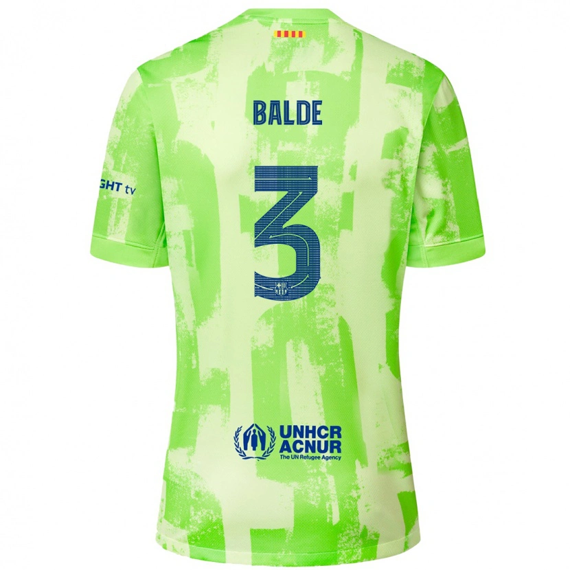 Danxen Hombre Camiseta Alejandro Balde #3 Lima Equipación Tercera 2024/25 La Camisa México