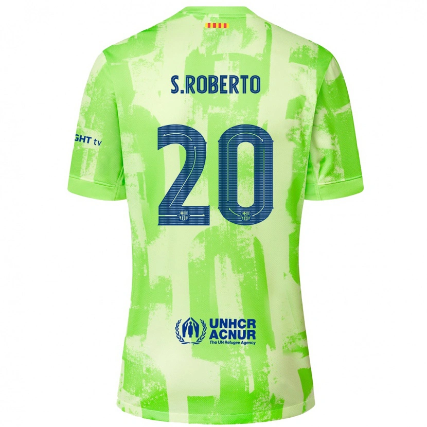 Danxen Hombre Camiseta Sergi Roberto #20 Lima Equipación Tercera 2024/25 La Camisa México