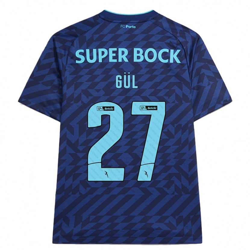 Danxen Hombre Camiseta Deniz Gül #27 Azul Marino Equipación Tercera 2024/25 La Camisa México