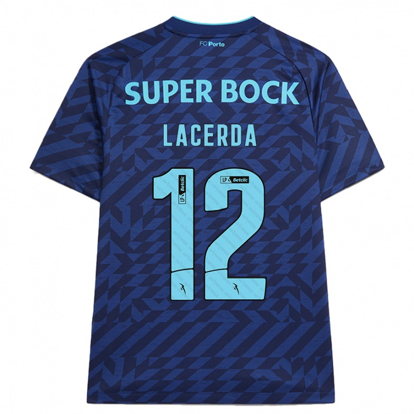 Danxen Hombre Camiseta Lacerda #12 Azul Marino Equipación Tercera 2024/25 La Camisa México