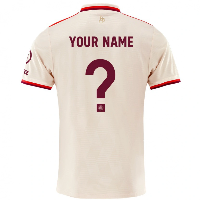 Danxen Hombre Camiseta Su Nombre #0 Lino Equipación Tercera 2024/25 La Camisa México
