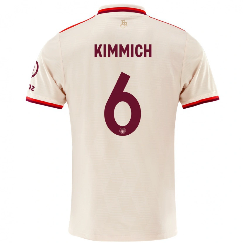 Danxen Hombre Camiseta Joshua Kimmich #6 Lino Equipación Tercera 2024/25 La Camisa México