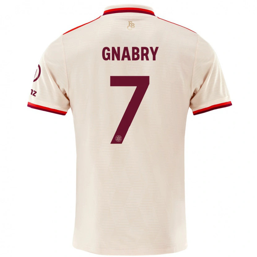 Danxen Hombre Camiseta Serge Gnabry #7 Lino Equipación Tercera 2024/25 La Camisa México