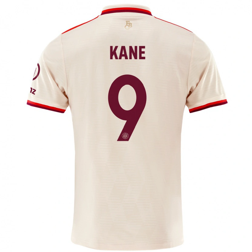 Danxen Hombre Camiseta Harry Kane #9 Lino Equipación Tercera 2024/25 La Camisa México