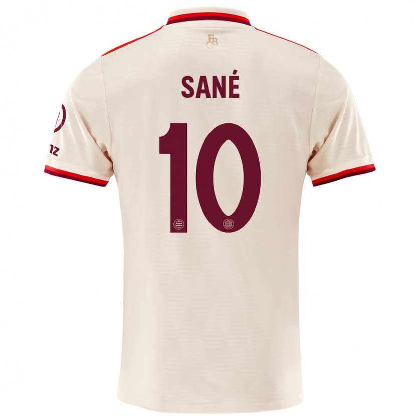 Danxen Hombre Camiseta Leroy Sané #10 Lino Equipación Tercera 2024/25 La Camisa México