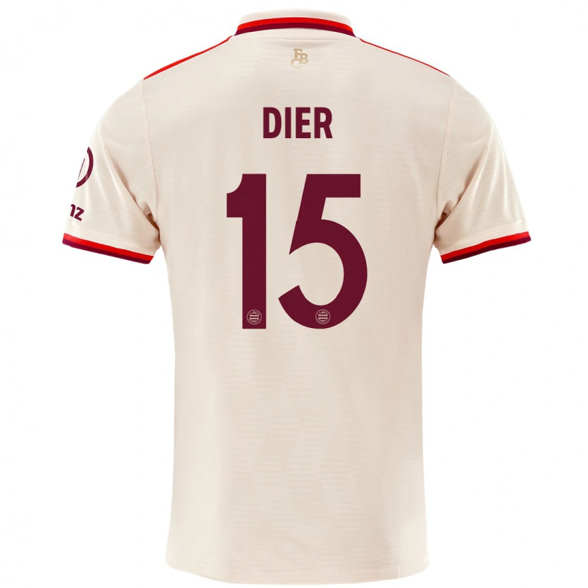 Danxen Hombre Camiseta Eric Dier #15 Lino Equipación Tercera 2024/25 La Camisa México