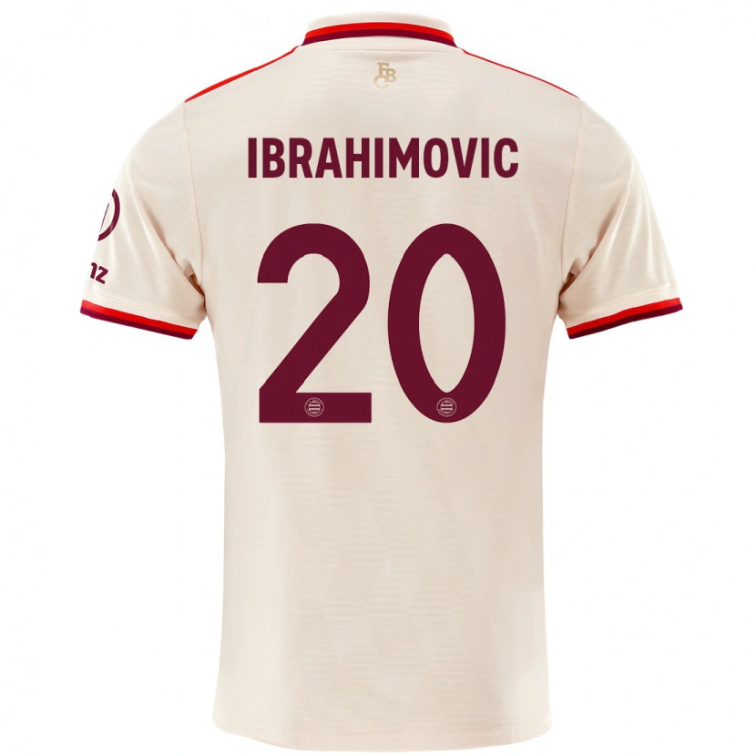Danxen Hombre Camiseta Arijon Ibrahimovic #20 Lino Equipación Tercera 2024/25 La Camisa México