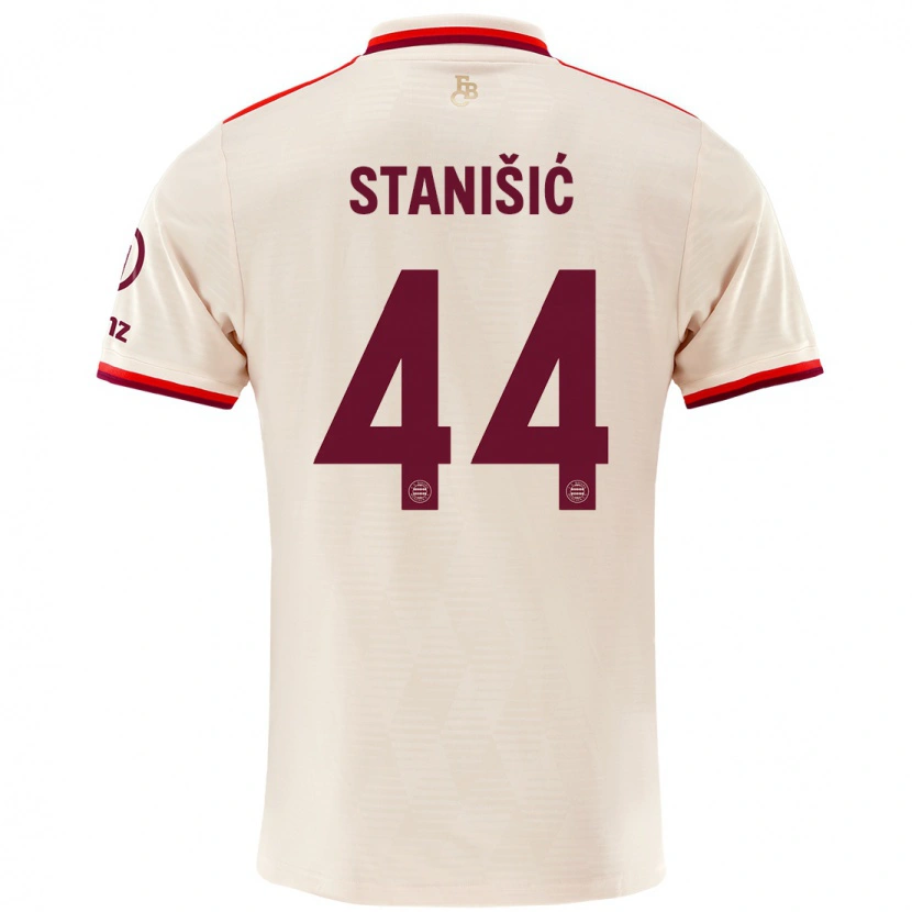 Danxen Hombre Camiseta Josip Stanisic #44 Lino Equipación Tercera 2024/25 La Camisa México