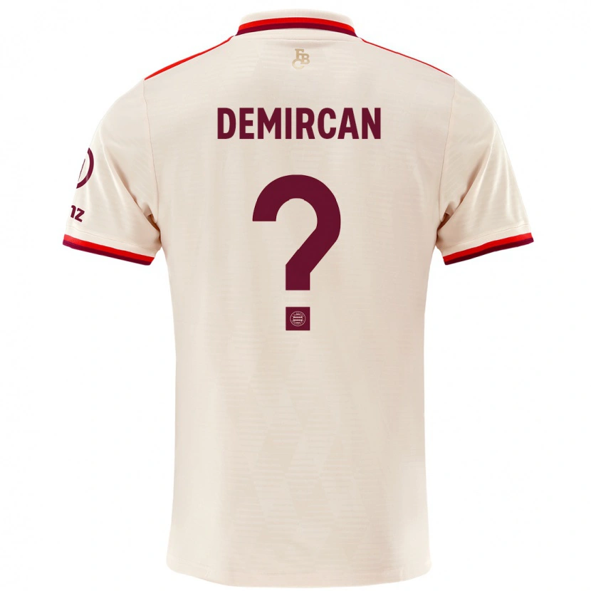 Danxen Hombre Camiseta Emirhan Demircan #0 Lino Equipación Tercera 2024/25 La Camisa México