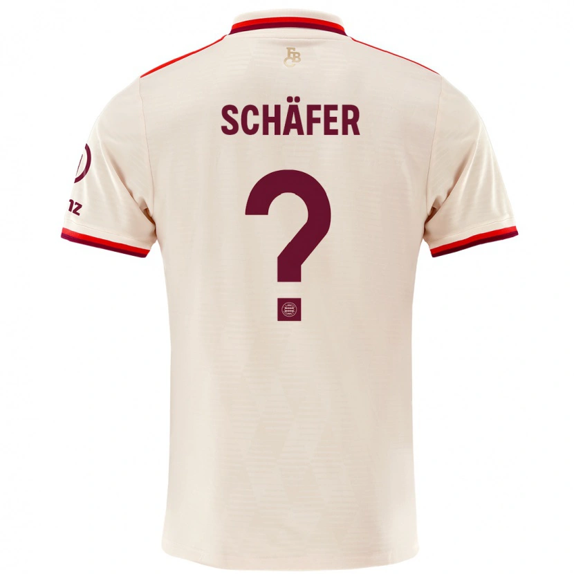 Danxen Hombre Camiseta Luis Schäfer #0 Lino Equipación Tercera 2024/25 La Camisa México