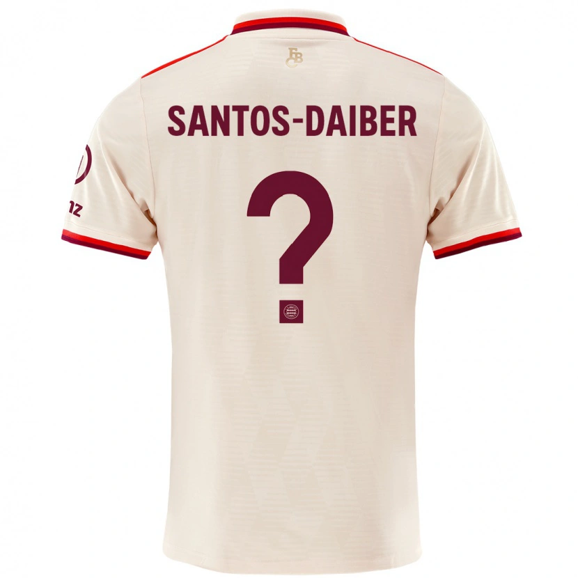 Danxen Hombre Camiseta David Santos-Daiber #0 Lino Equipación Tercera 2024/25 La Camisa México