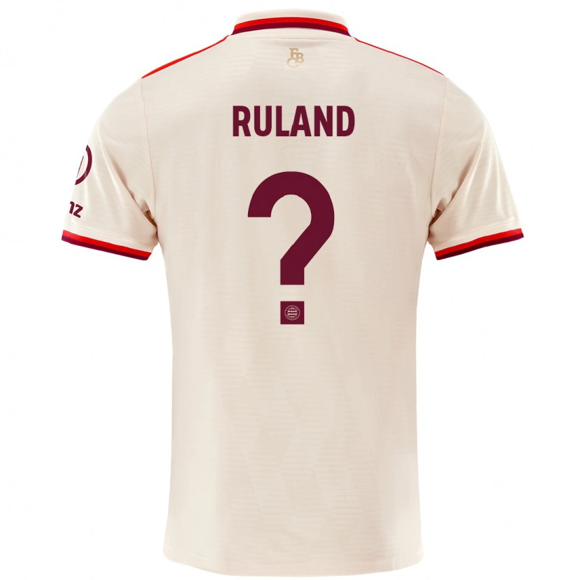 Danxen Hombre Camiseta Leonard Ruland #0 Lino Equipación Tercera 2024/25 La Camisa México