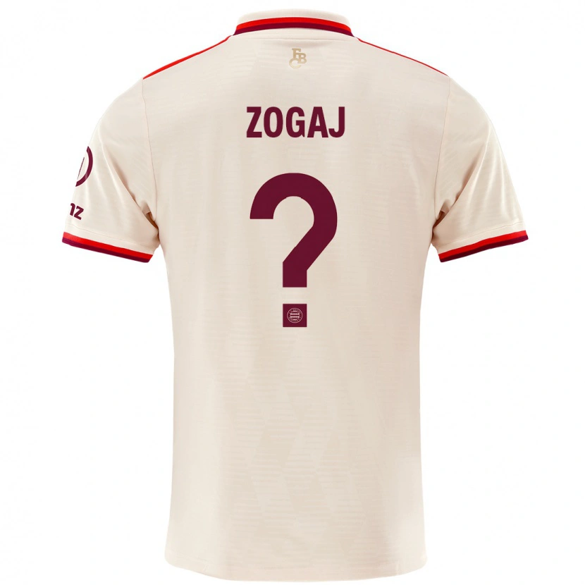 Danxen Hombre Camiseta Nderim Zogaj #0 Lino Equipación Tercera 2024/25 La Camisa México