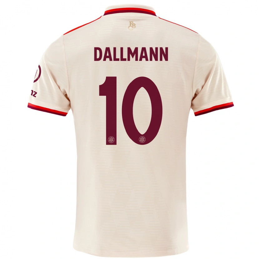 Danxen Hombre Camiseta Linda Dallmann #10 Lino Equipación Tercera 2024/25 La Camisa México
