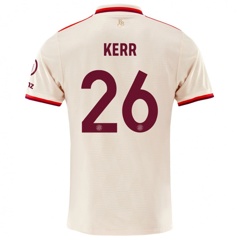 Danxen Hombre Camiseta Samantha Kerr #26 Lino Equipación Tercera 2024/25 La Camisa México