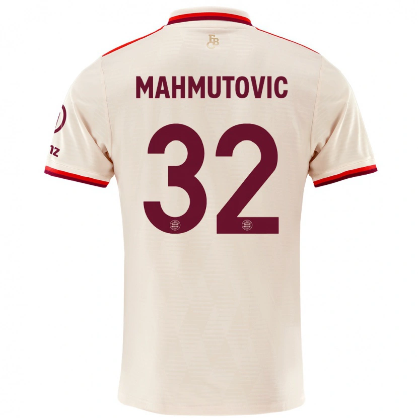Danxen Hombre Camiseta Ena Mahmutovic #32 Lino Equipación Tercera 2024/25 La Camisa México