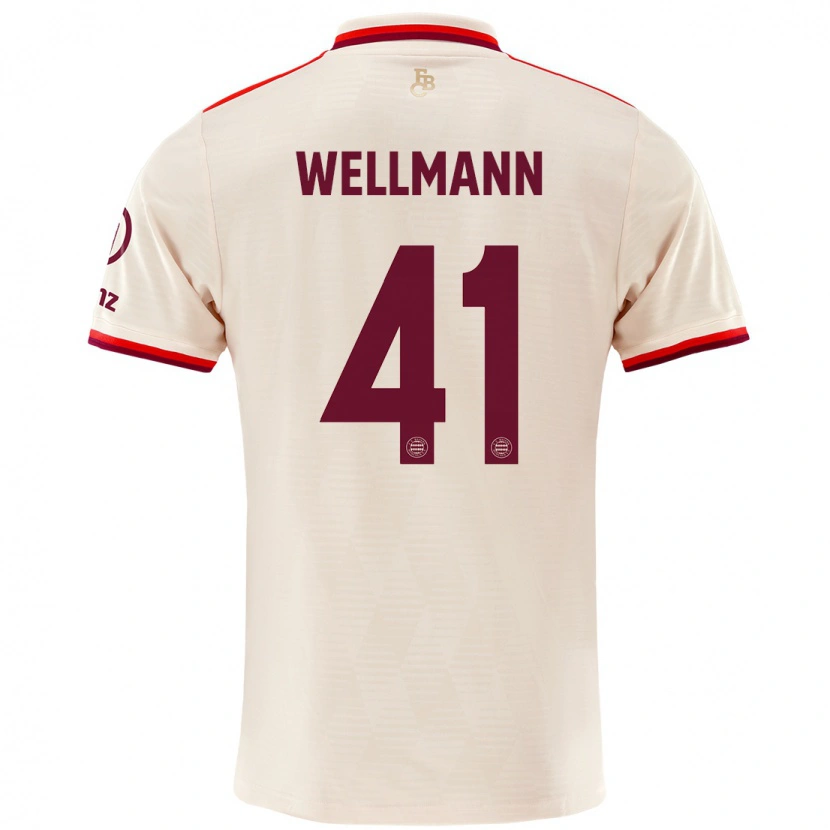 Danxen Hombre Camiseta Anna Wellmann #41 Lino Equipación Tercera 2024/25 La Camisa México