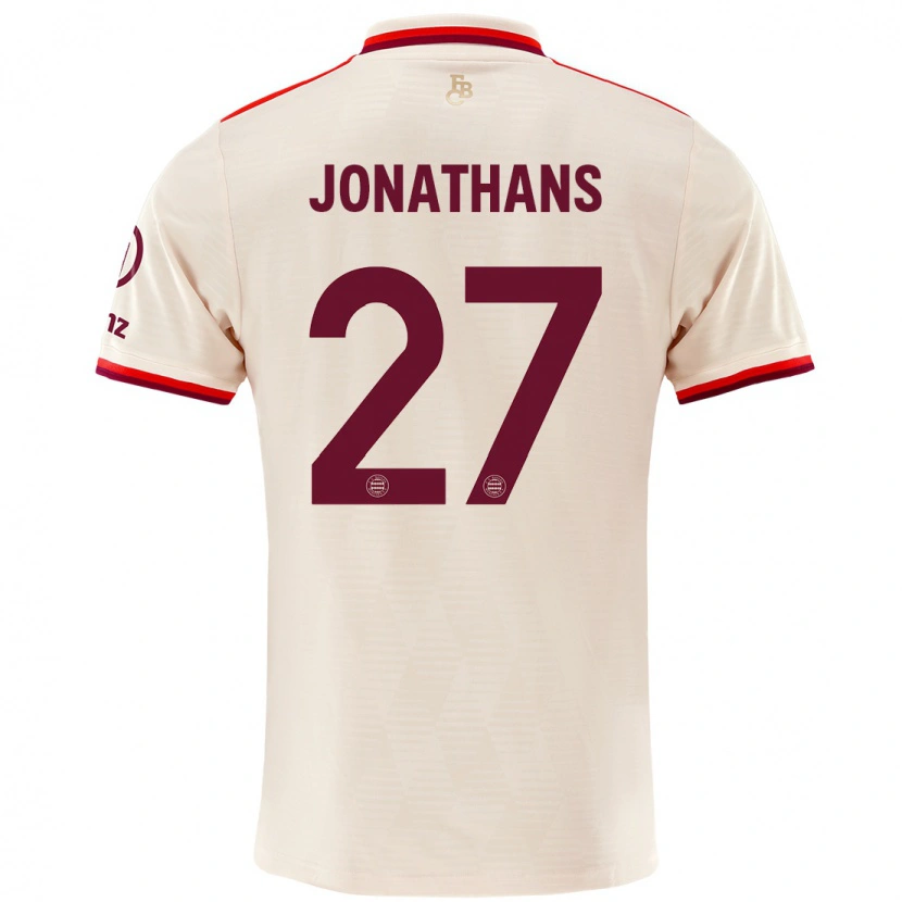 Danxen Hombre Camiseta David Jonathans #27 Lino Equipación Tercera 2024/25 La Camisa México