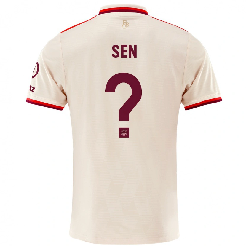 Danxen Hombre Camiseta Salih Sen #0 Lino Equipación Tercera 2024/25 La Camisa México