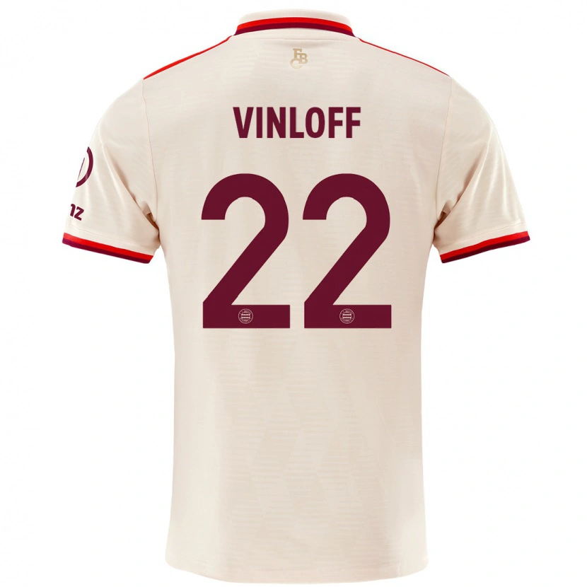 Danxen Hombre Camiseta Matteo Vinloff #22 Lino Equipación Tercera 2024/25 La Camisa México