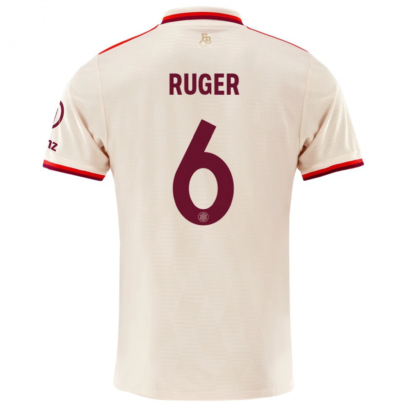 Danxen Hombre Camiseta Kurt Ruger #6 Lino Equipación Tercera 2024/25 La Camisa México