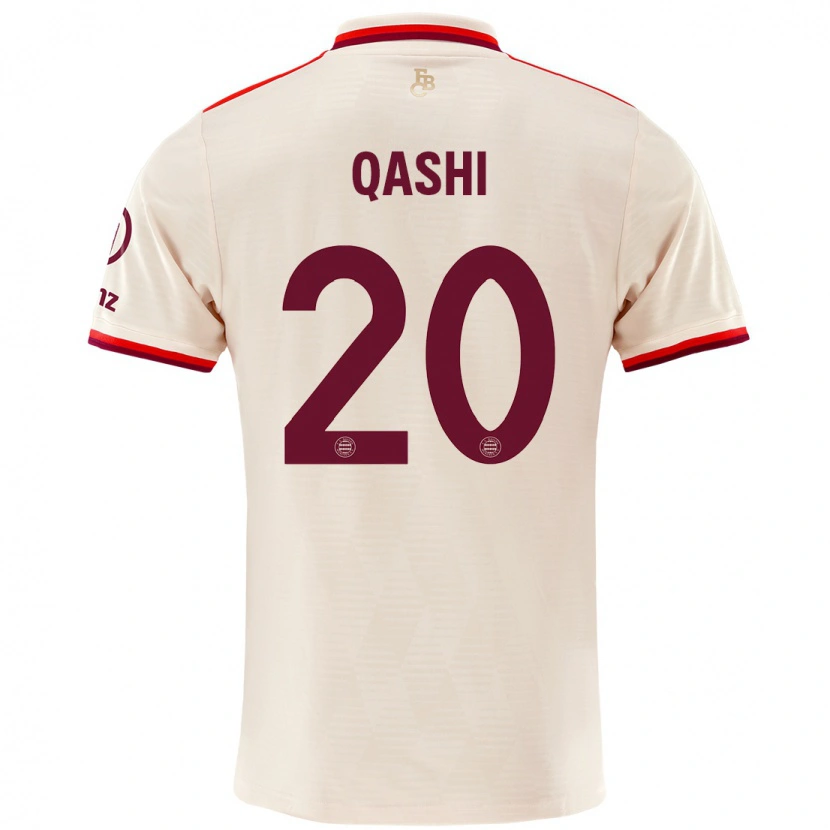 Danxen Hombre Camiseta Yousef Qashi #20 Lino Equipación Tercera 2024/25 La Camisa México