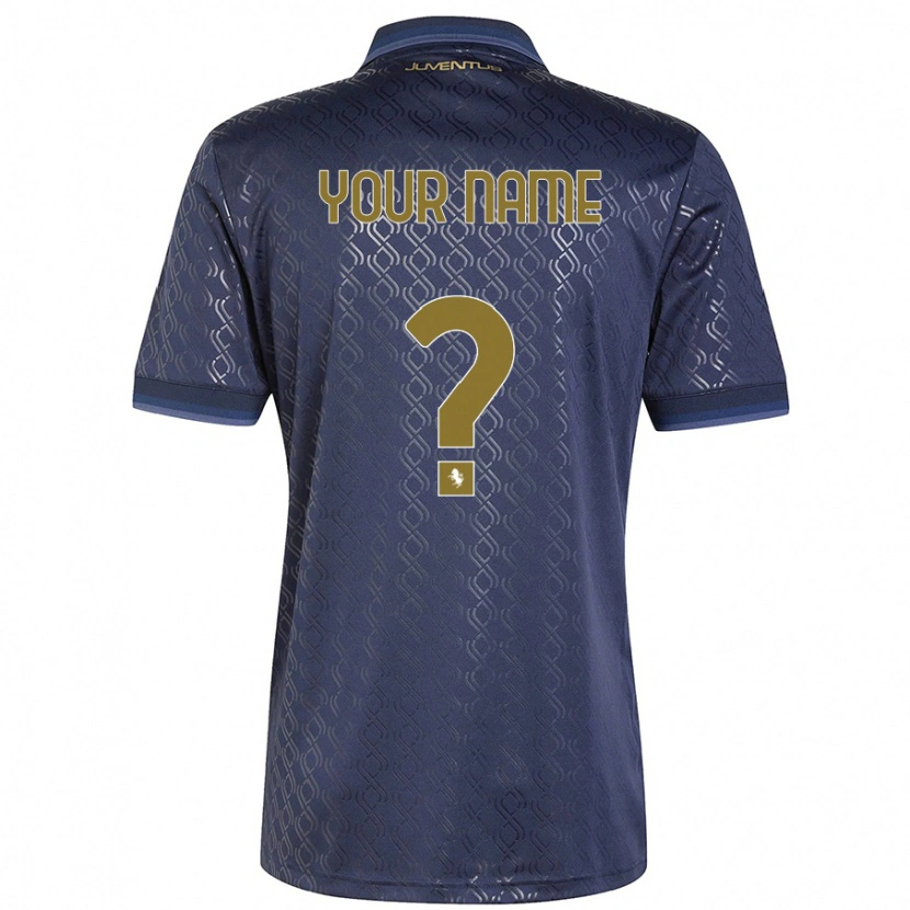 Danxen Hombre Camiseta Su Nombre #0 Azul Marino Equipación Tercera 2024/25 La Camisa México