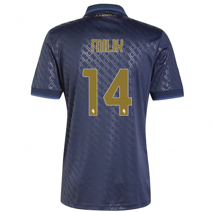 Danxen Hombre Camiseta Arkadiusz Milik #14 Azul Marino Equipación Tercera 2024/25 La Camisa México