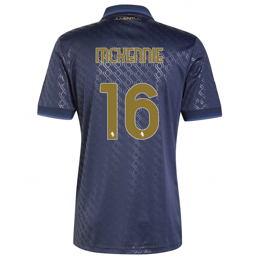 Danxen Hombre Camiseta Weston Mckennie #16 Azul Marino Equipación Tercera 2024/25 La Camisa México