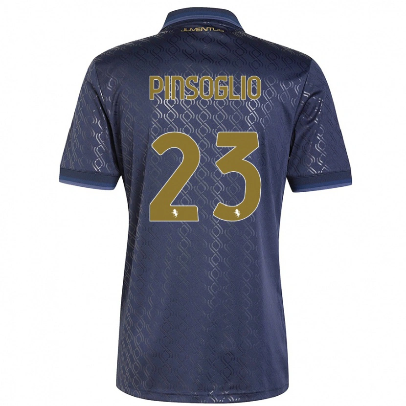 Danxen Hombre Camiseta Carlo Pinsoglio #23 Azul Marino Equipación Tercera 2024/25 La Camisa México
