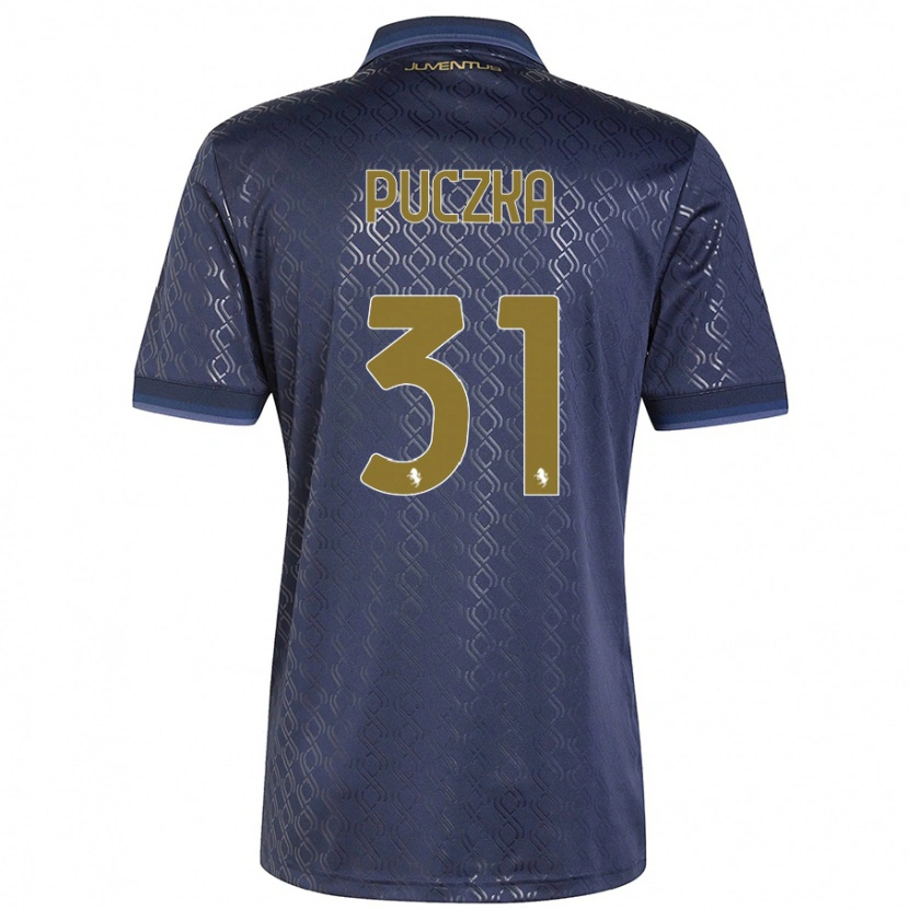 Danxen Hombre Camiseta David Puczka #31 Azul Marino Equipación Tercera 2024/25 La Camisa México