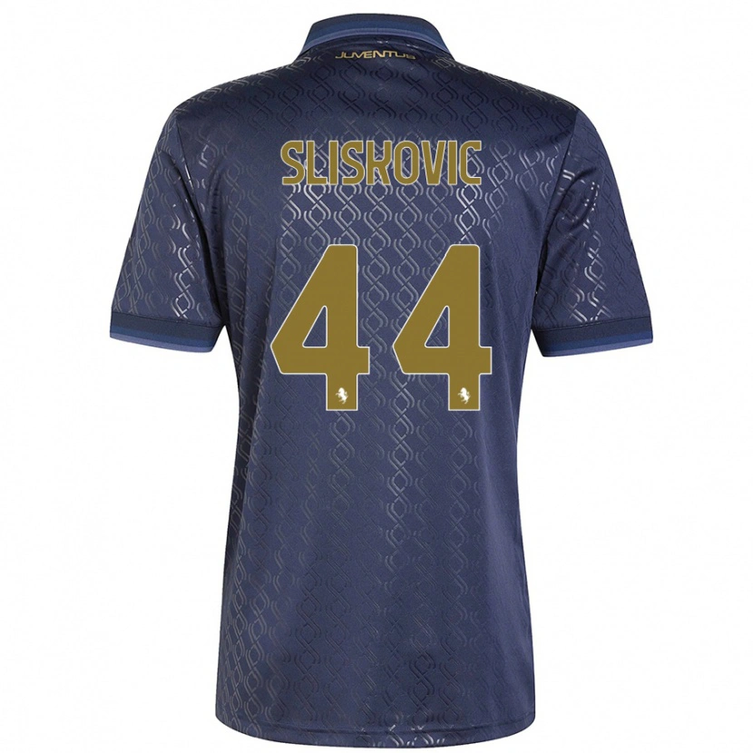 Danxen Hombre Camiseta Gloria Slišković #44 Azul Marino Equipación Tercera 2024/25 La Camisa México