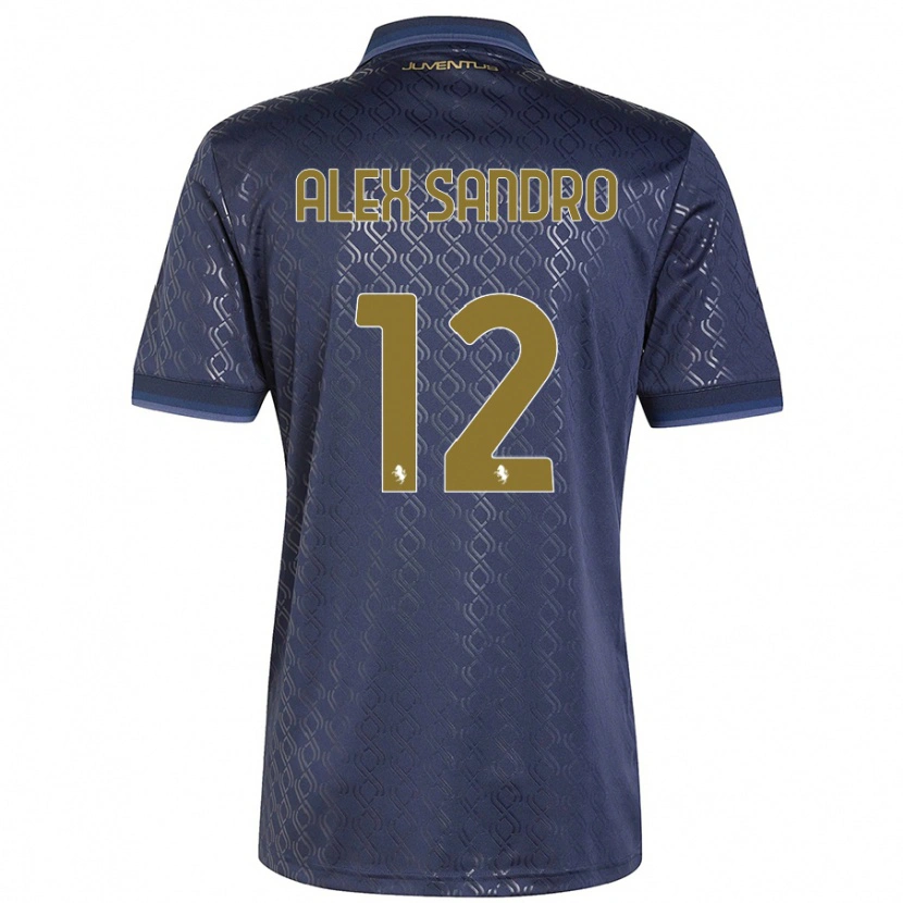 Danxen Hombre Camiseta Alex Sandro #12 Azul Marino Equipación Tercera 2024/25 La Camisa México