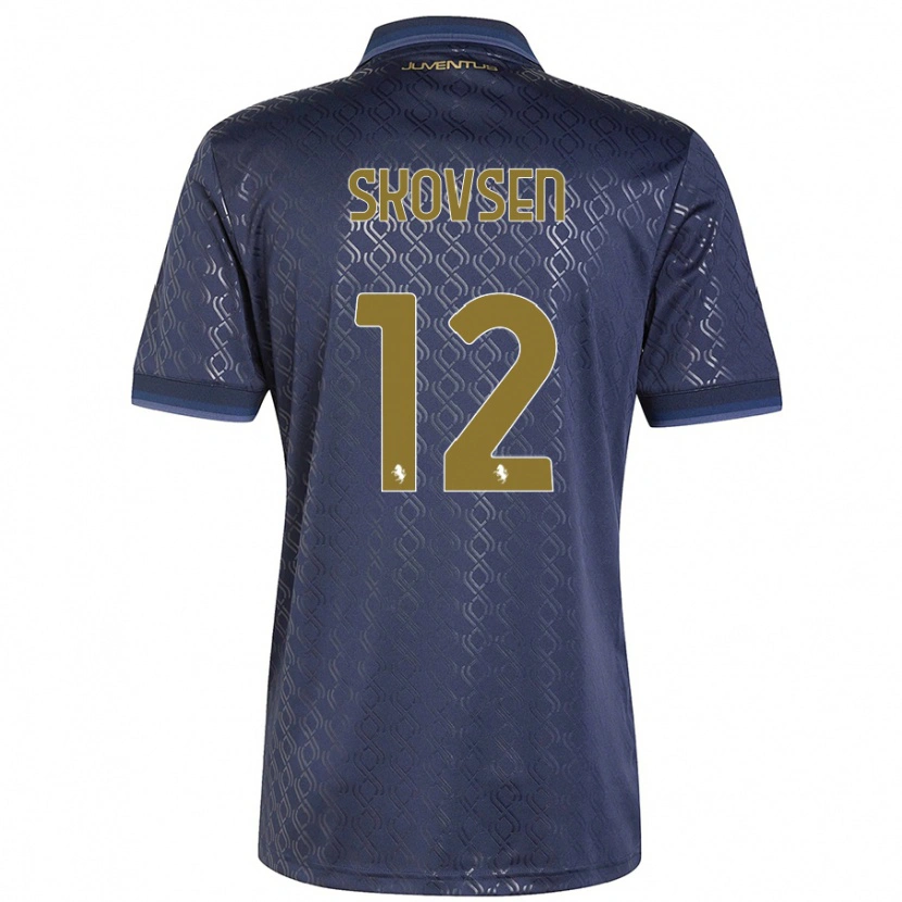 Danxen Hombre Camiseta Matilde Lundorf Skovsen #12 Azul Marino Equipación Tercera 2024/25 La Camisa México