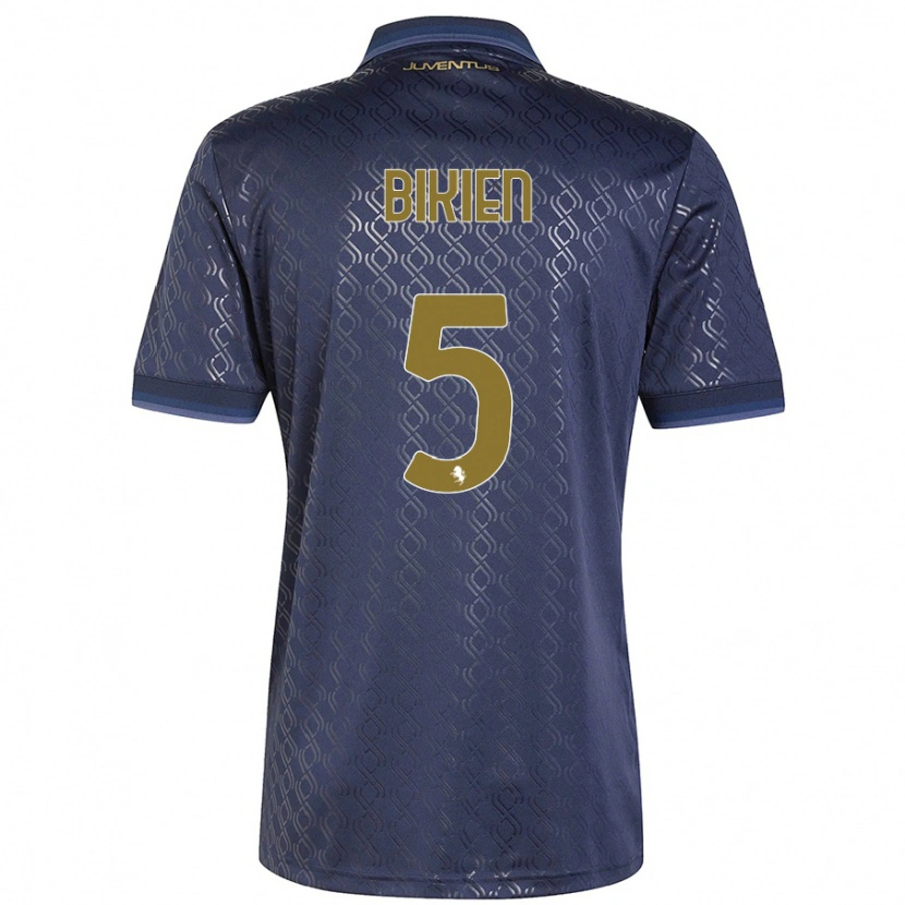Danxen Hombre Camiseta Felix Nzouango Bikien #5 Azul Marino Equipación Tercera 2024/25 La Camisa México