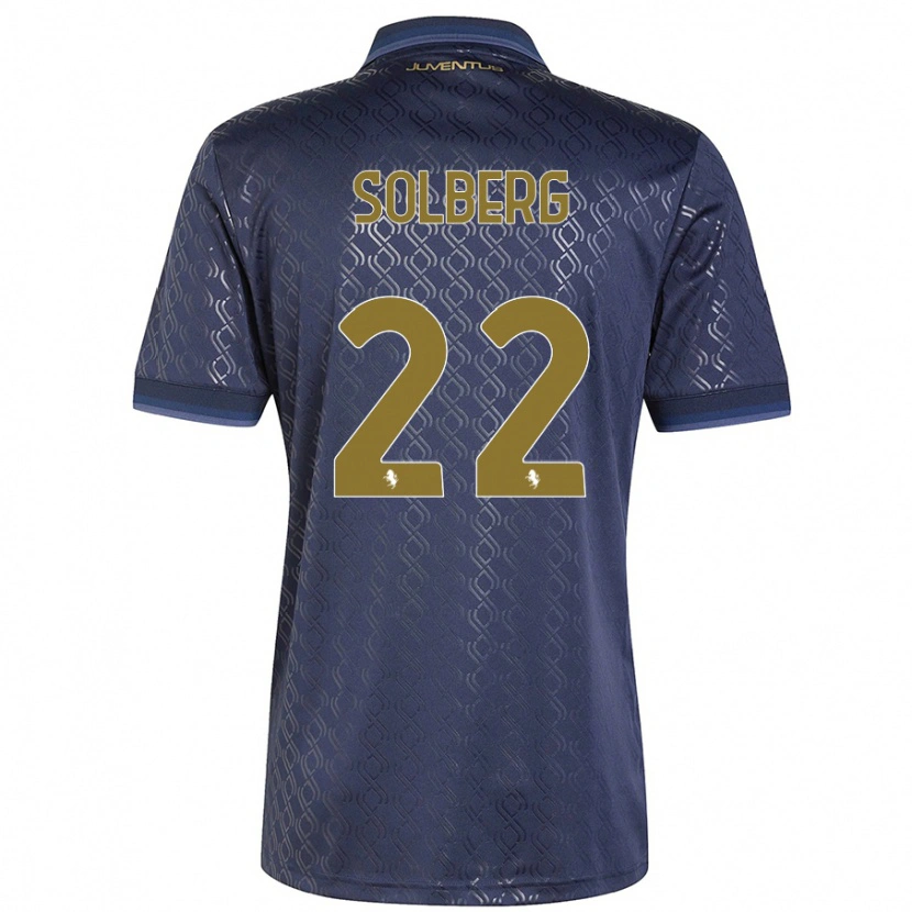Danxen Hombre Camiseta Elias Solberg #22 Azul Marino Equipación Tercera 2024/25 La Camisa México