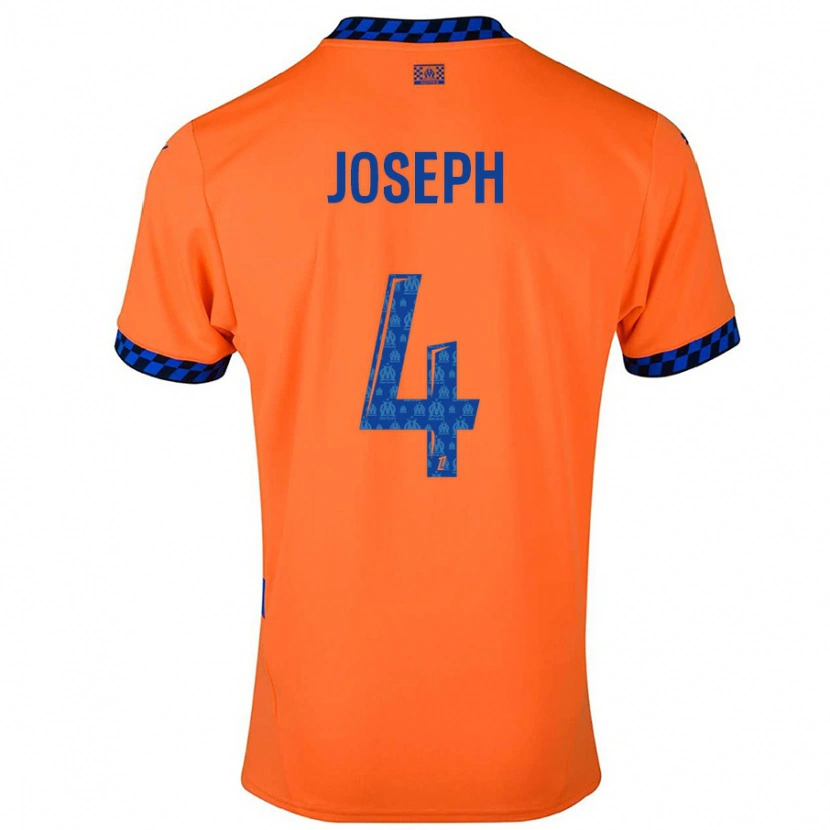 Danxen Hombre Camiseta Tabita Joseph #4 Naranja Azul Oscuro Equipación Tercera 2024/25 La Camisa México