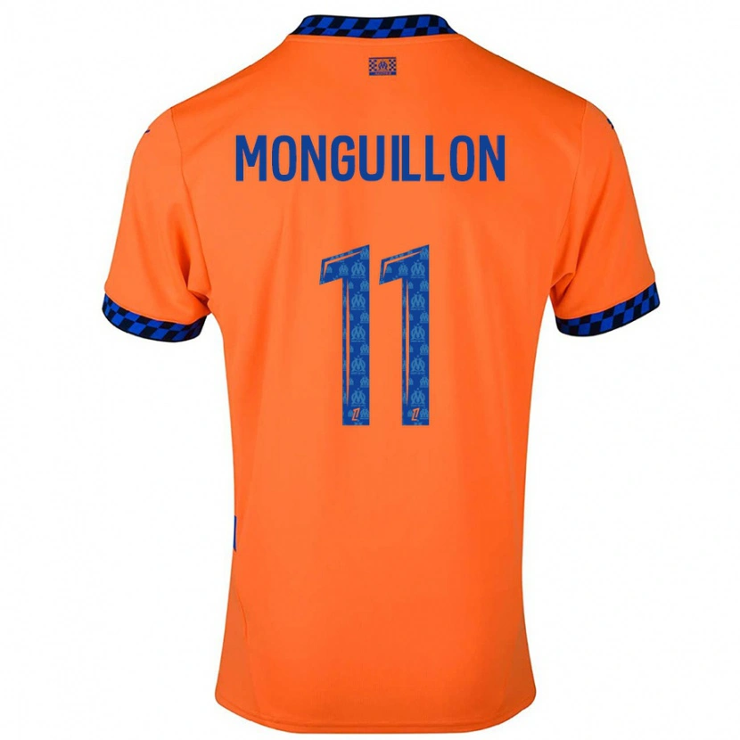 Danxen Hombre Camiseta Coralie Monguillon #11 Naranja Azul Oscuro Equipación Tercera 2024/25 La Camisa México
