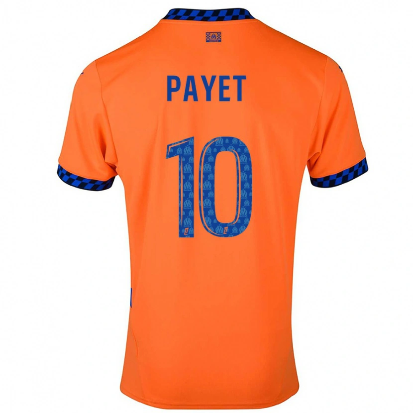 Danxen Hombre Camiseta Dimitri Payet #10 Naranja Azul Oscuro Equipación Tercera 2024/25 La Camisa México