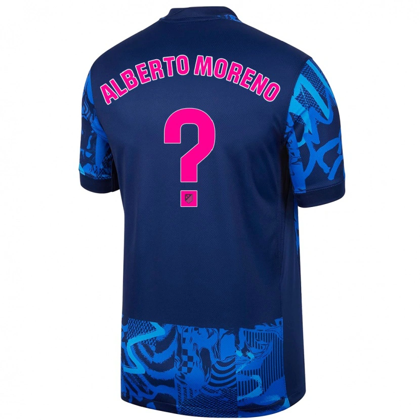 Danxen Hombre Camiseta Alberto Moreno #0 Azul Real Equipación Tercera 2024/25 La Camisa México