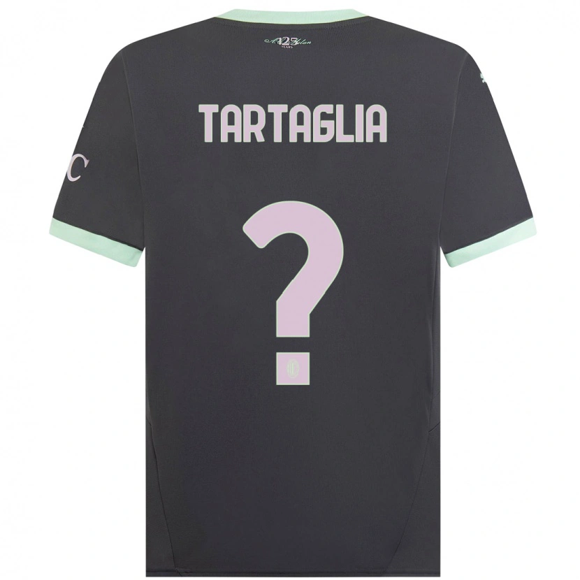 Danxen Hombre Camiseta Edoardo Tartaglia #0 Gris Equipación Tercera 2024/25 La Camisa México