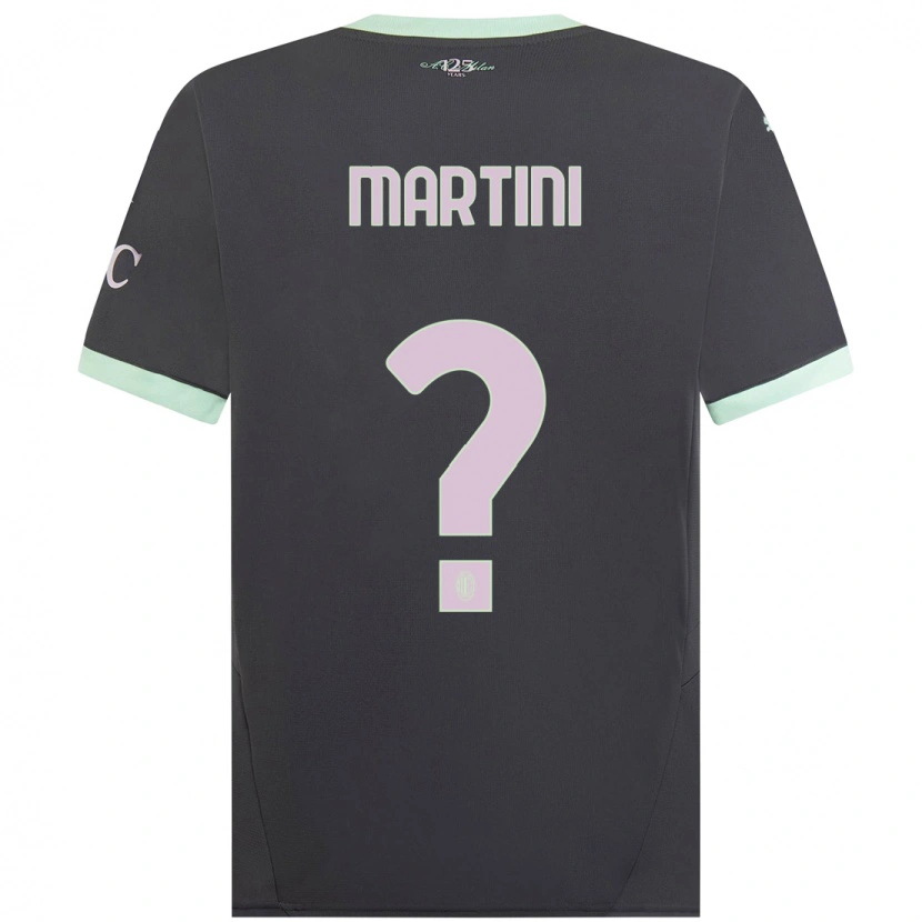 Danxen Hombre Camiseta Thomas Martini #0 Gris Equipación Tercera 2024/25 La Camisa México