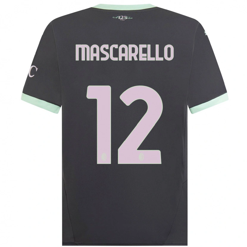 Danxen Hombre Camiseta Marta Mascarello #12 Gris Equipación Tercera 2024/25 La Camisa México